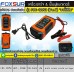 เครื่องชาร์จ & ฟื้นฟูแบตเตอรี่ FOXSUR รุ่น FBC-1205D (Ver.7) "บอดี้สีส้ม" 
